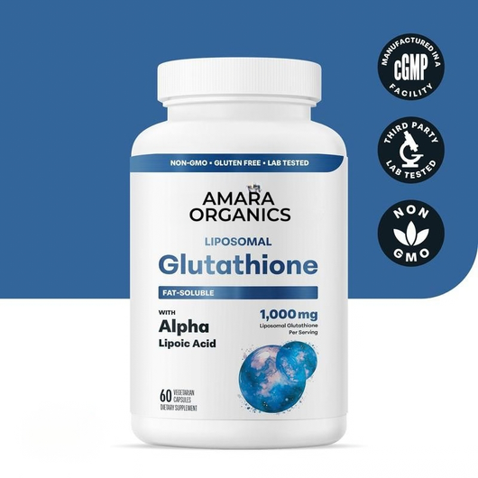 Amara Organics Liposomal Glutathione 1,000mg with Alpha Lipoic Acid