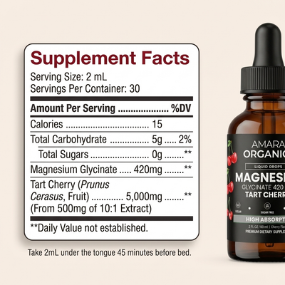 Amara Organics™ Magnesium Glycinate Drops